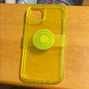 PopSocket Green Smartphone Case with Grip